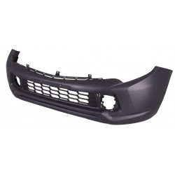 MITSUBISHI L200 PICK-UP 2015.01-* PARA-CHOQUES FRENTE PRETO SEM FURO ABA COM GRELHA+FURO SPOILER
