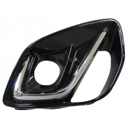 FORD PUMA 2019.09-* GRELHA DIREITO PARA-CHOQUES FRENTE COM FRISO CROMADO (SUPORTE NEVOEIRO) (MODELO TITANIUM)