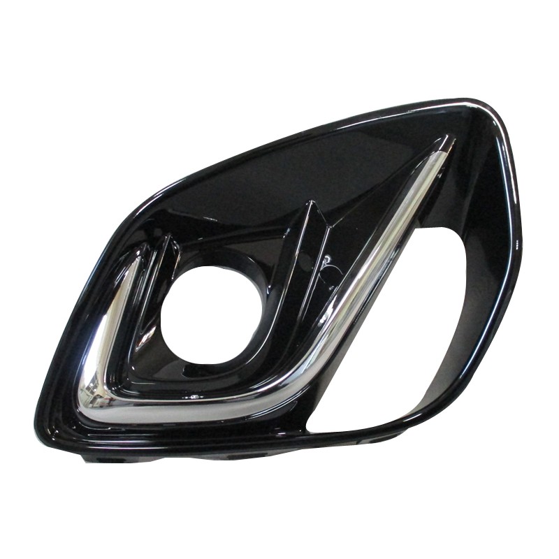 FORD PUMA 2019.09-* GRELHA DIREITO PARA-CHOQUES FRENTE COM FRISO CROMADO (SUPORTE NEVOEIRO) (MODELO TITANIUM)