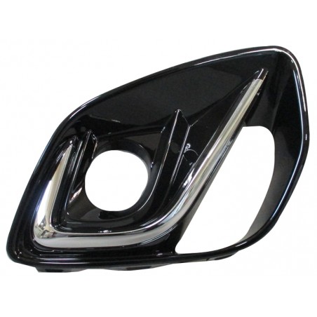 FORD PUMA 2019.09-* GRELHA DIREITO PARA-CHOQUES FRENTE COM FRISO CROMADO (SUPORTE NEVOEIRO) (MODELO TITANIUM)