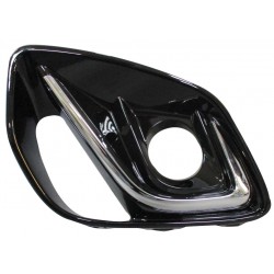 FORD PUMA 2019.09-* GRELHA ESQUERDO PARA-CHOQUES FRENTE COM FRISO CROMADO (SUPORTE NEVOEIRO) (MODELO TITANIUM)