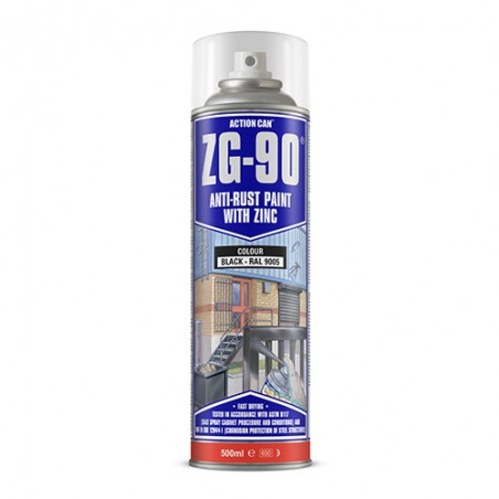 ACTION CAN ZG-90 SPRAY DE ZINCO PRETO 500ML