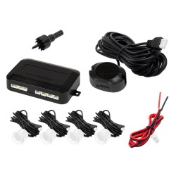 KIT DE ESTACIONAMENTO C/ 4 SENSORES BRANCOS