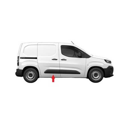 CITROEN BERLINGO/PARTNER/COMBO 2018.06-* FRISO PAINEL TRÁS DIREITO PRETO (PORTA CORRER)