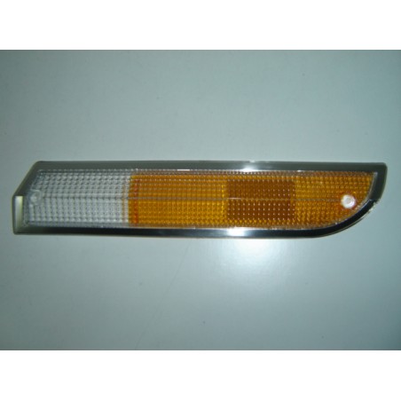 PEUGEOT 504* VIDRO FAROLIM FRENTE ESQUERDO (BRANCO/AMARELO)