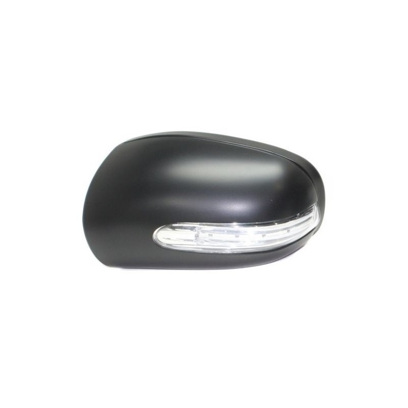 MERCEDES C W203 04-* CAPA ESPELHO ESQUERDO COM PISCA VIDRO LISO LED
