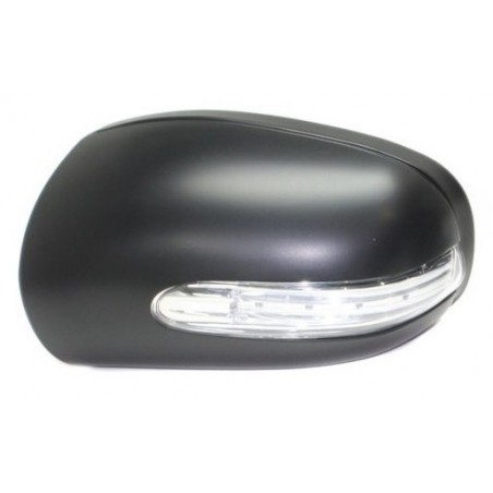 MERCEDES C W203 04-* CAPA ESPELHO ESQUERDO COM PISCA VIDRO LISO LED