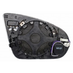 MERCEDES A W177 2018.03-* VIDRO ESPELHO ESQUERDO ASFÉRICO TÉRMICO ÂNGULO MORTO 4 PINOS