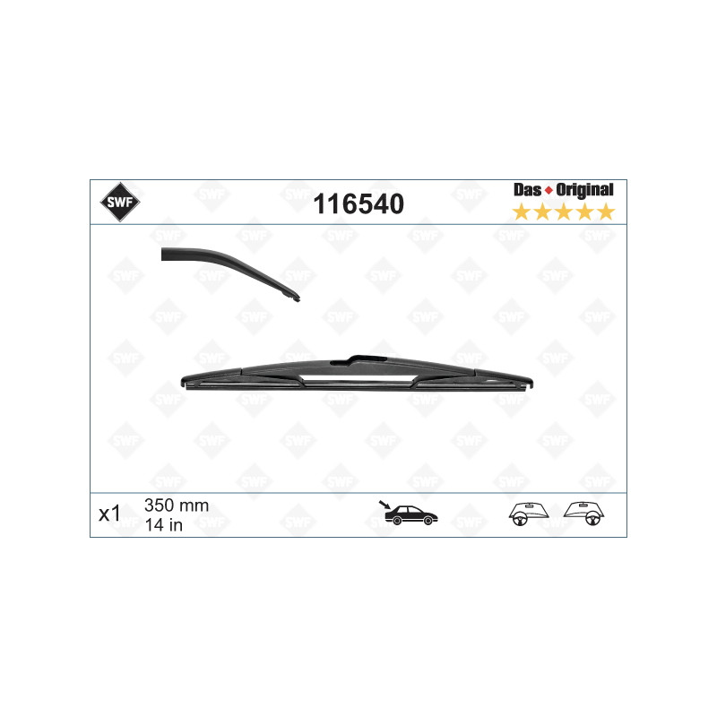 Escova do limpa-vidros traseira