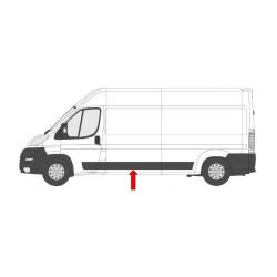 FIAT DUCATO/BOXER/JUMPER 2006.04-* FRISO PAINEL LATERAL ESQUERDO (MEIO) CHASSIS CURTO