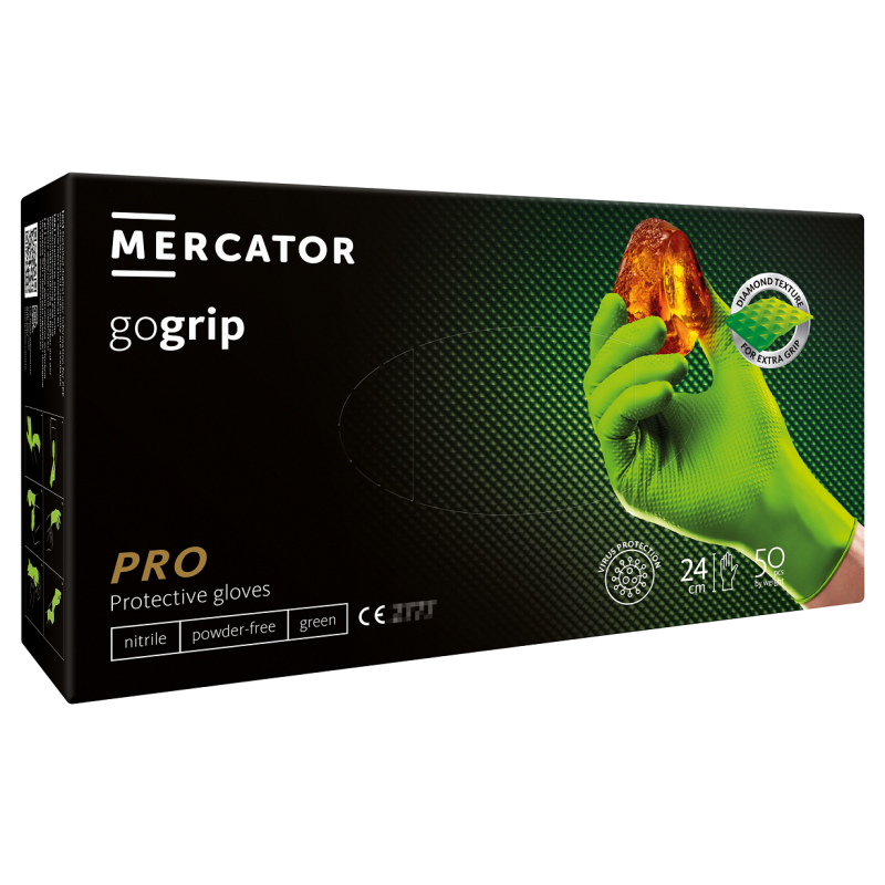 LUVAS GO GRIP VERDE - TAM XL (50UN)