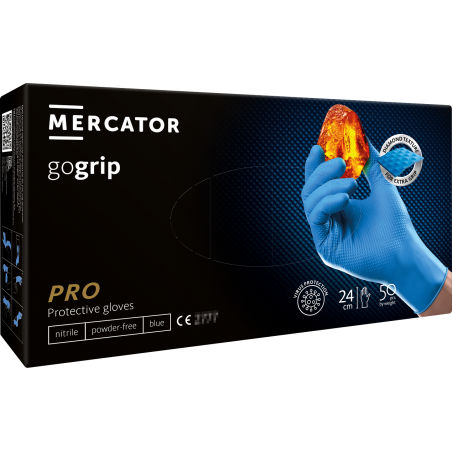 LUVAS GO GRIP AZUL - TAM XL (50UN)