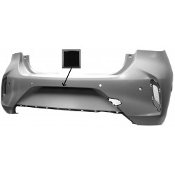 OPEL CORSA F 2019.07-* PARA-CHOQUES TRÁS COM 4 FUROS SENSOR COM FURO CAMARA (MODELO GS LINE)