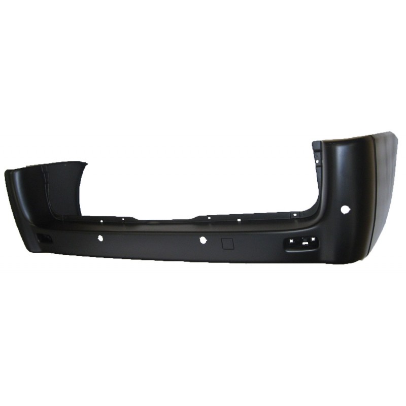FIAT SCUDO/JUMPY 07-* PARA-CHOQUES TRÁS PRETO CHASSIS LONGO (COM FURO SENSOR)