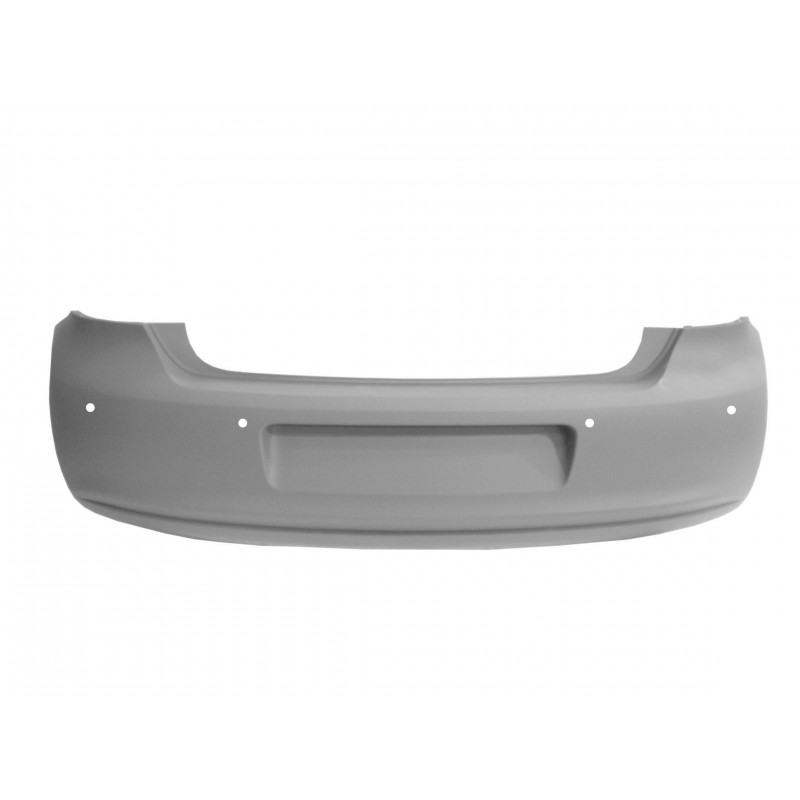 VW POLO 09-* PARA-CHOQUES TRÁS (FURO ESCAPE PEQUENO 5CM) (COM FURO SENSOR)