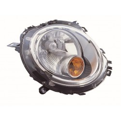 MINI ONE/COOPER 07-* FAROL DIREITO ELÉCTRICO COM MOTOR COM PISCA AMARELO