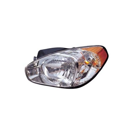 HYUNDAI ACCENT 06-* FAROL ESQUERDO MANUAL (4 PORTAS)