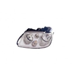 VW TOURAN/CADDY 03-* FAROL ESQUERDO ELÉCTRICO SEM MOTOR INTERIOR CROMADO (H7/H7)
