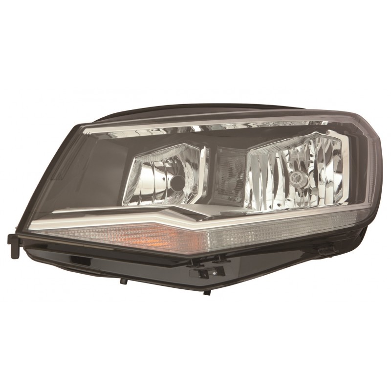 VW CADDY 2016-* FAROL ESQUERDO ELÉCTRICO COM MOTOR INTERIOR NEGRO (H7/W5W/H21W)