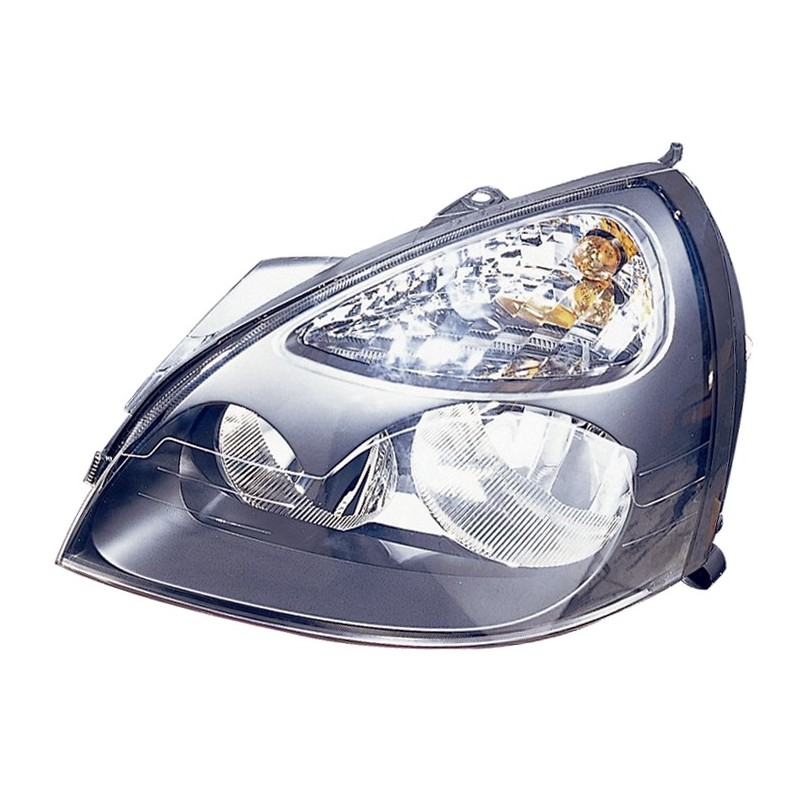 RENAULT CLIO 01-* FAROL ESQUERDO ELÉCTRICO INTERIOR NEGRO