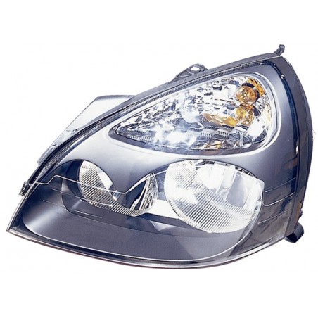 RENAULT CLIO 01-* FAROL ESQUERDO ELÉCTRICO INTERIOR NEGRO