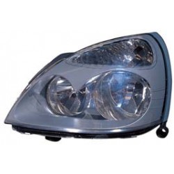 RENAULT CLIO 01-* FAROL ESQUERDO ELÉCTRICO INTERIOR CINZA