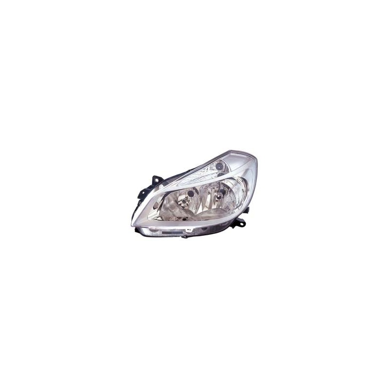 RENAULT CLIO 05-* FAROL ESQUERDO ELÉCTRICO INTERIOR CROMADO (H7/H7)