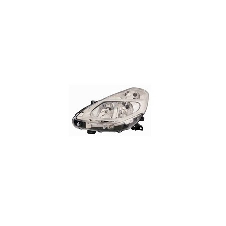 RENAULT CLIO 09-* FAROL DIREITO ELÉCTRICO INTERIOR CROMADO (H7/H7)