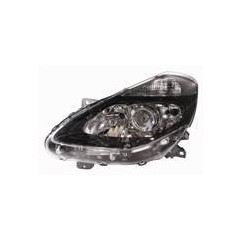 RENAULT CLIO 09-* FAROL ESQUERDO ELÉCTRICO INTERIOR NEGRO (H1/H7/H7)