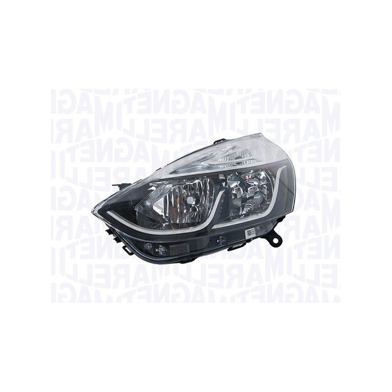 RENAULT CLIO IV 2016.07-* FAROL ESQUERDO ELÉCTRICO INTERIOR CROMADO H7/H1 M/MARELLI