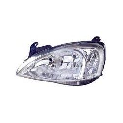 OPEL CORSA 03-* FAROL ESQUERDO ELÉCTRICO VIDRO LISO (VAL)