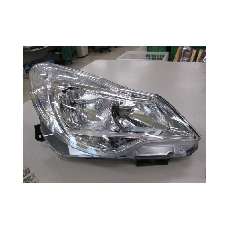 OPEL CORSA 11-* FAROL ESQUERDO ELÉCTRICO COM MOTOR INTERIOR CROMADO (H7/H1/W21/5W/PY24W)