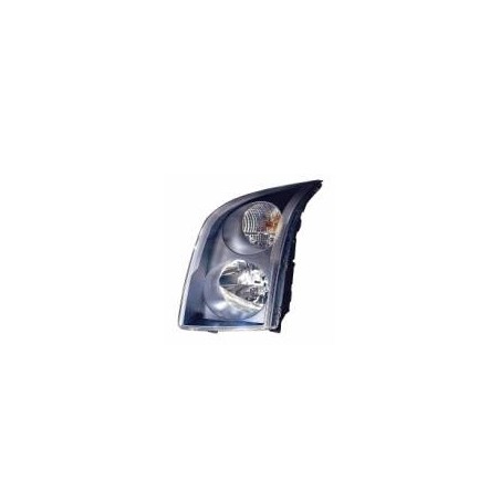 VW CRAFTER 06-* FAROL ESQUERDO MANUAL/ELÉCTRICO INTERIOR NEGRO