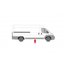 FIAT DUCATO/BOXER/JUMPER 2014.04-* FRISO PAINEL LATERAL DIREITO (MEIO) CHASSI MÉDIO/LONGO