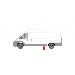 FIAT DUCATO/BOXER/JUMPER 2014.04-* FRISO PAINEL LATERAL ESQUERDO PRETO (TRÁS) CHASSIS LONGO