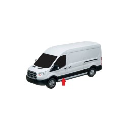 FORD TRANSIT 2014.01-* FRISO PORTA FRENTE ESQUERDO CINZA SEM FURO PISCA