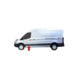 FORD TRANSIT 2019.05-* FRISO PORTA FRENTE ESQUERDO PRETO SEM FURO PISCA