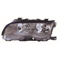 BMW E46 2P 01-* FAROL ESQUERDO ELÉCTRICO INTERIOR CLARO (H7/H7)