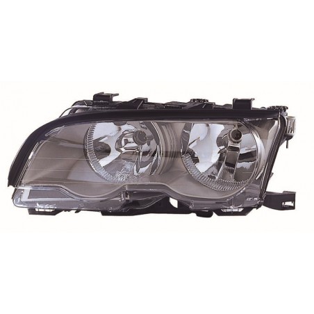 BMW E46 2P 01-* FAROL ESQUERDO ELÉCTRICO INTERIOR CLARO (H7/H7)