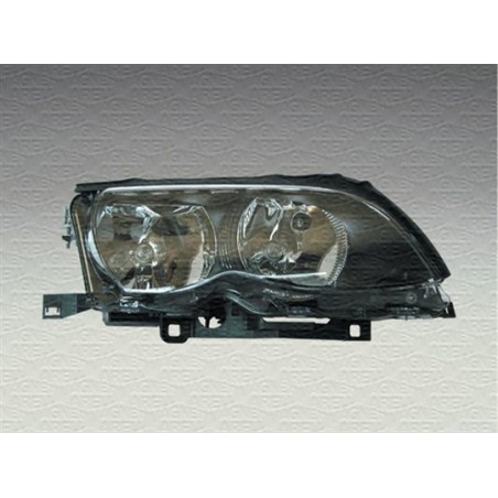 BMW SERIE 3 E46/3/4 02-* FAROL DIREITO NEGRO M/MARELLI (D2S/H7)