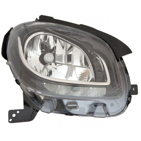 SMART FORTWO 2014.07-* FAROL DIREITO ELECTRICO (H4/LED)