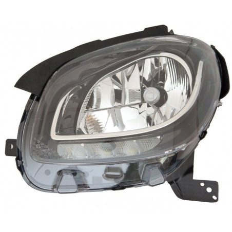 SMART FORTWO 2014.07-* FAROL ESQUERDO ELECTRICO (H4/LED)