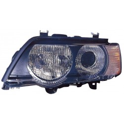 BMW X5 E53 02-03* FAROL ESQUERDO ELÉCTRICO COM MOTOR COM PISCA AMARELO (D2S/HB3/3457A/K/W5W)