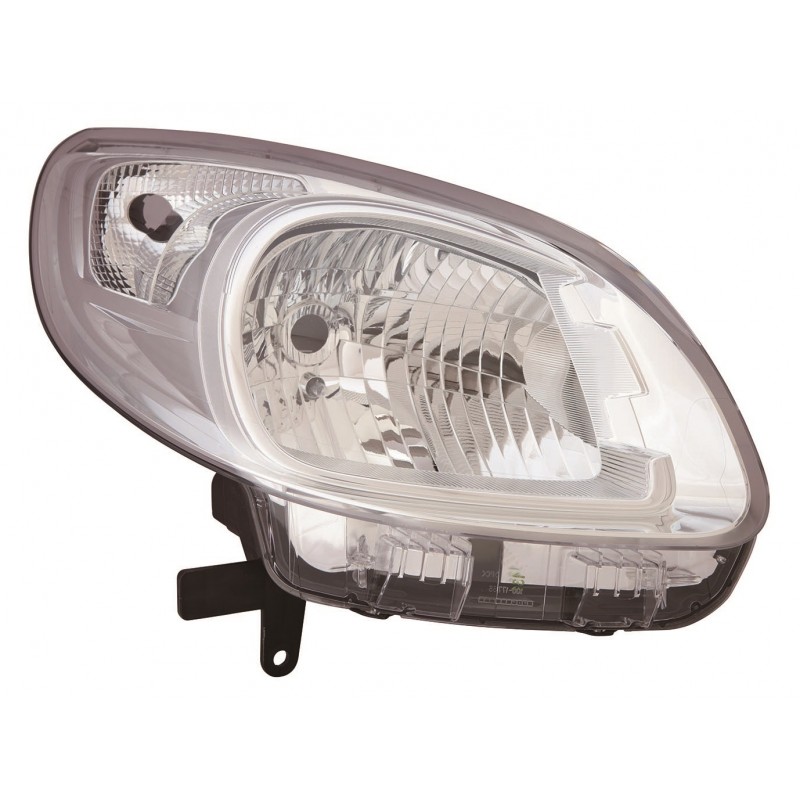 RENAULT KANGOO 13-* FAROL DIREITO ELÉCTRICO INTERIOR CROMADO