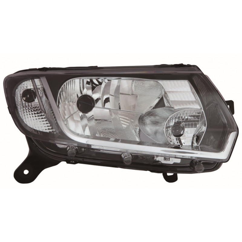 DACIA SANDERO/LOGAN 13-* FAROL DIREITO MANUAL INTERIOR NEGRO (H4)
