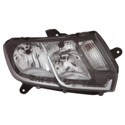 DACIA SANDERO/LOGAN 13-* FAROL DIREITO ELÉCTRICO INTERIOR NEGRO (H7/H1)
