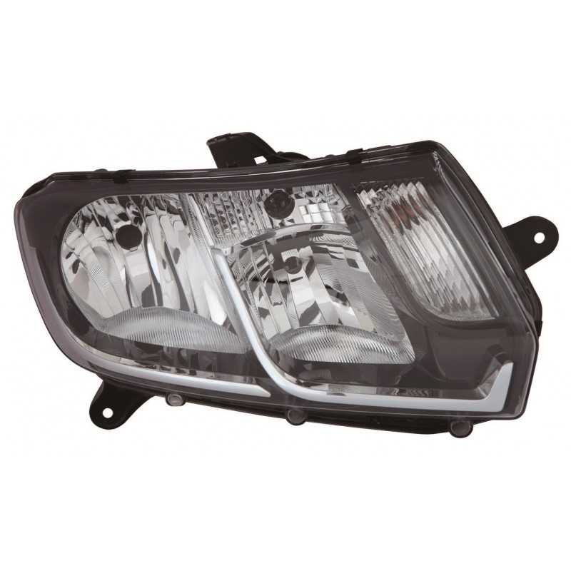 DACIA SANDERO/LOGAN 13-* FAROL DIREITO ELÉCTRICO INTERIOR NEGRO (H7/H1)
