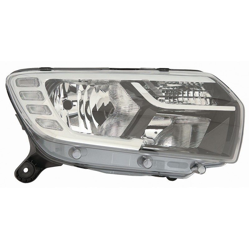 DACIA SANDERO/LOGAN 2017.01-* FAROL DIREITO ELÉCTRICO (H7/H7/PY21W/LED)