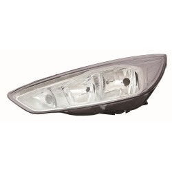 FORD FOCUS 14-* FAROL ESQUERDO ELÉCTRICO COM MOTOR INTERIOR CROMADO (H7/H1/LED)