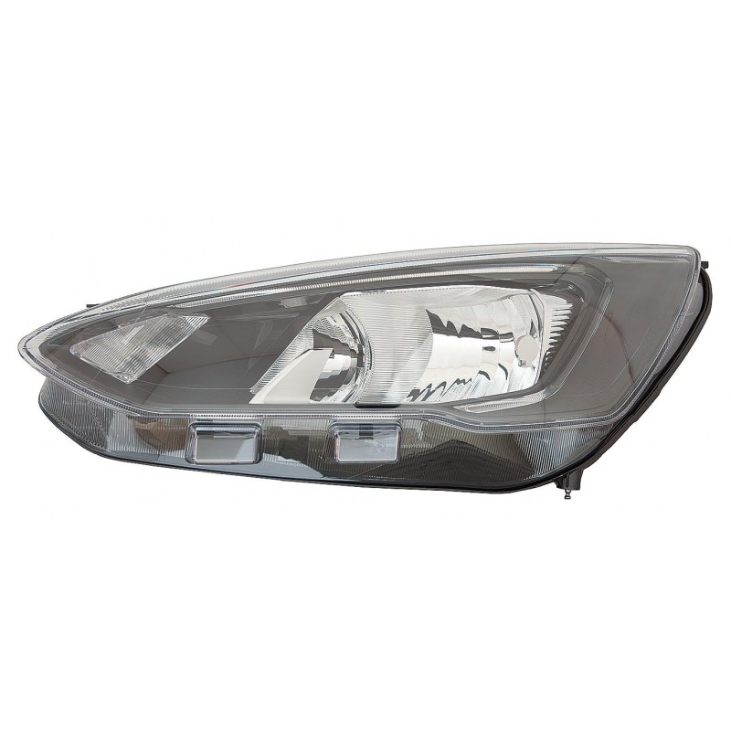 FORD FOCUS 2018.07-* FAROL ESQUERDO ELÉCTRICO INTERIOR ESCURO COM MOTOR (LED/H7/H1/PY21W)